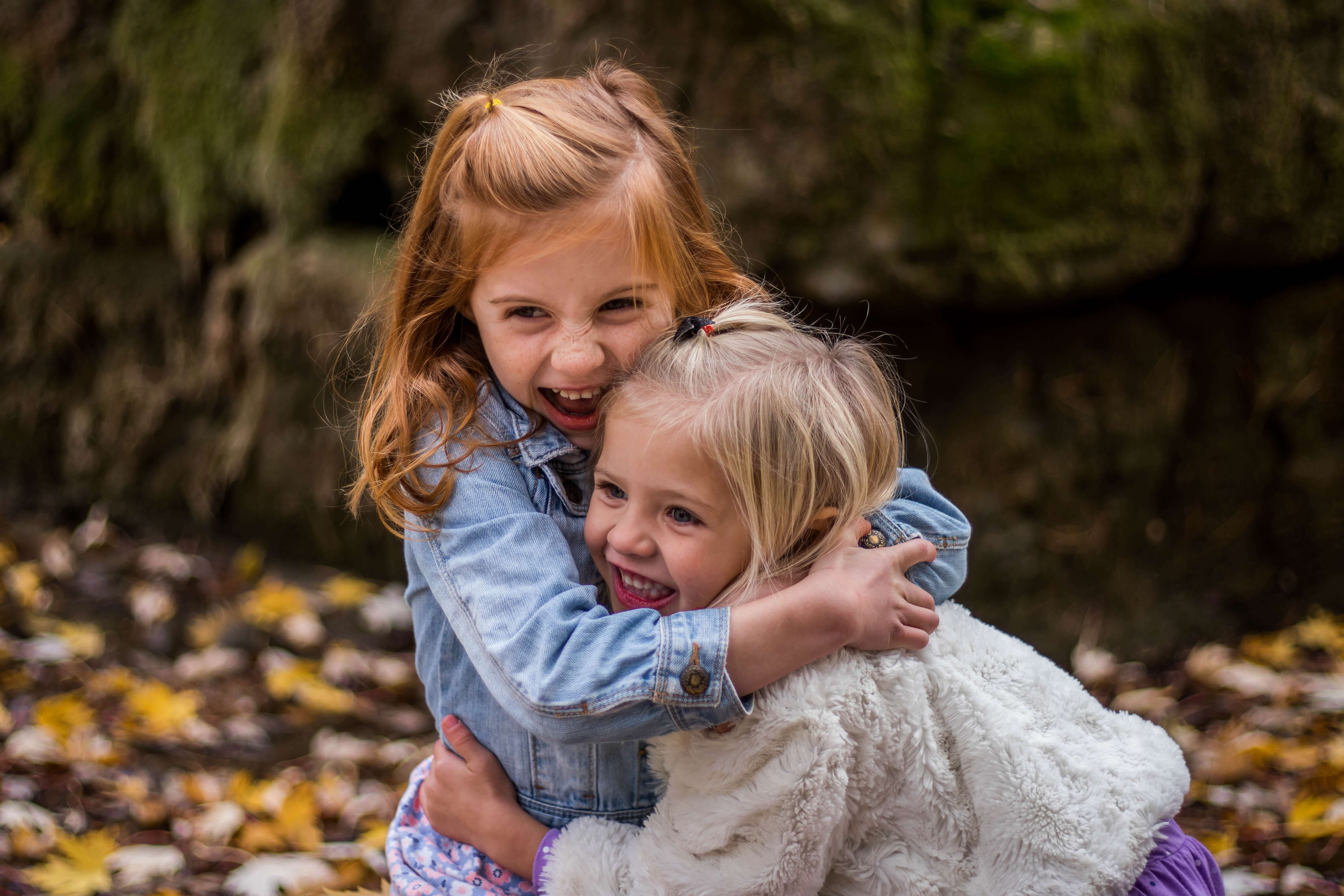 Two young children